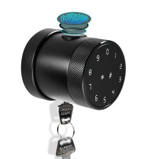 Giga Smart WiFi Round Fingerprint Smart Door Lock – Biometric, PIN, IC Card & App or Remote Unlock B5