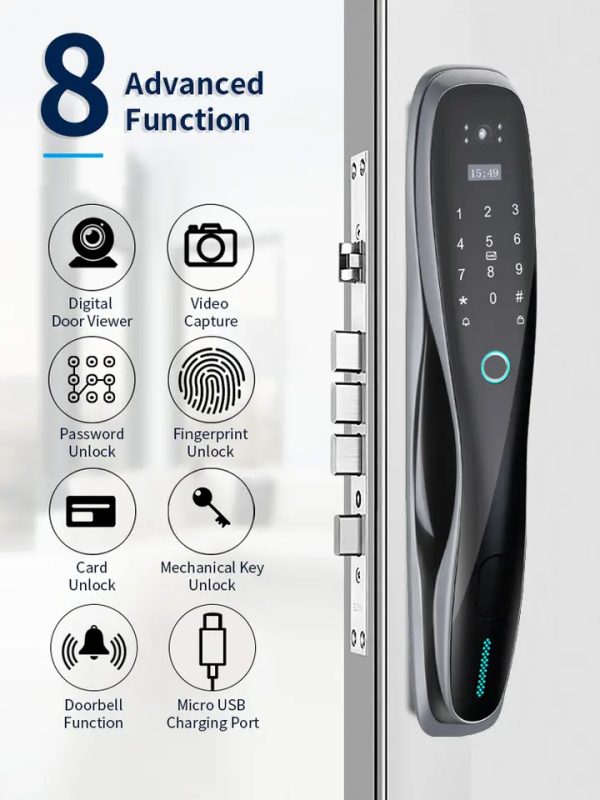 Smart K2pro Fingerprint Smart DOOR Lock - Image 2