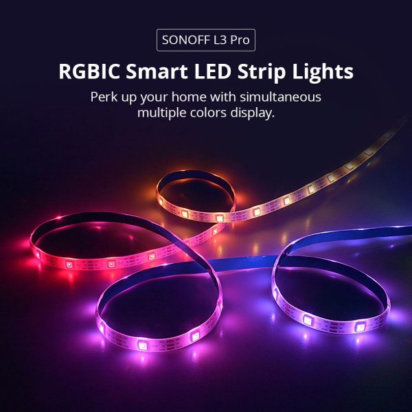 SONOFF L3 Pro RGBIC Smart LED Strip Lights 5M/16.4F 150 LEDS - Image 3