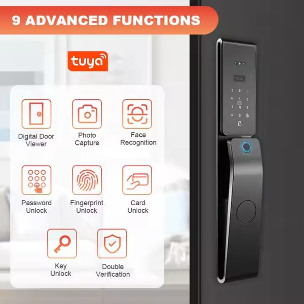 GigaSmart IP68 Biometric Video Intercom Smart Door Lock - Image 5
