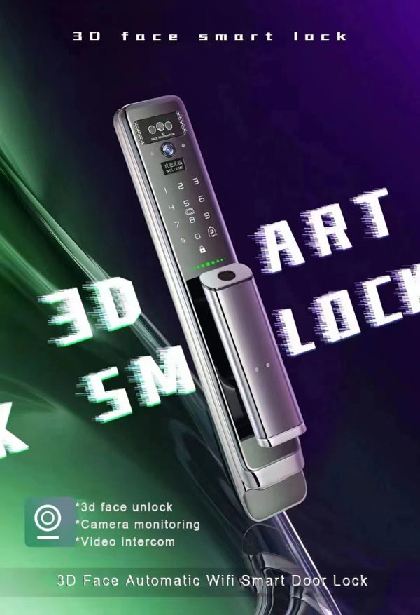GigaSmart X9 Pro 3D Face Video Intercom Smart Door Lock - Image 2
