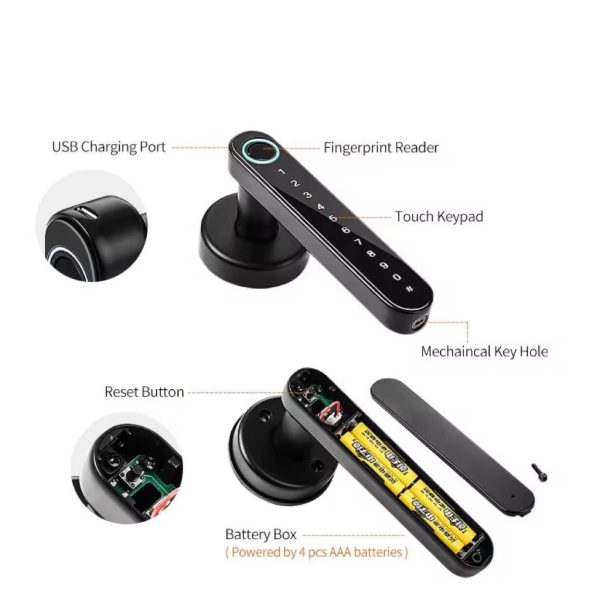 Smart Bedroom Door Lock B7 - Image 3