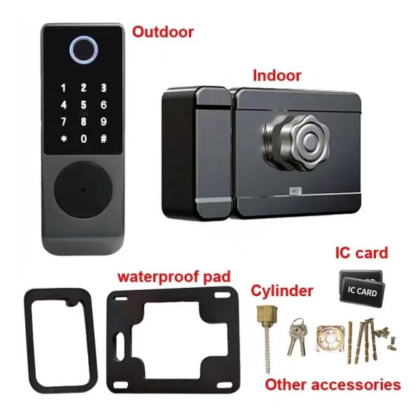 Smart IP65 Outdoor Fingerprint Smart DOOR Lock With TUYA App - Image 2