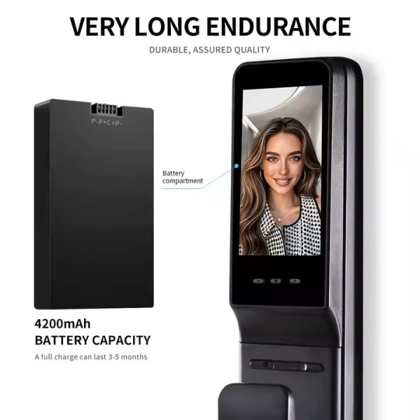 GigaSmart IP68 Biometric Video Intercom Smart Door Lock - Image 2