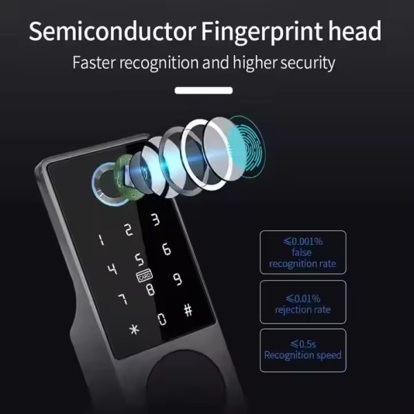 Smart IP65 Outdoor Fingerprint Smart DOOR Lock With TUYA App - Image 4
