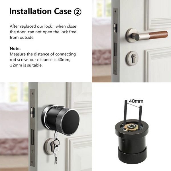 Giga Smart WiFi Round Fingerprint Smart Door Lock – Biometric, PIN, IC Card & App or Remote Unlock B5 - Image 5