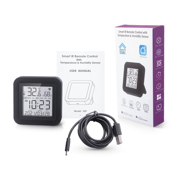 Tuya Smart WiFi Universal IR Remote Controller with Temperature Humidity Sensor – Mini Smart Hub - Image 4