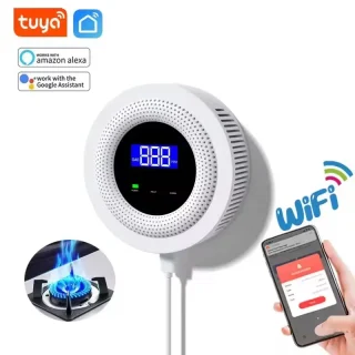 Smart LPG Gas Alarm Detector Leakage Sensor WIFI Temperature Detectors