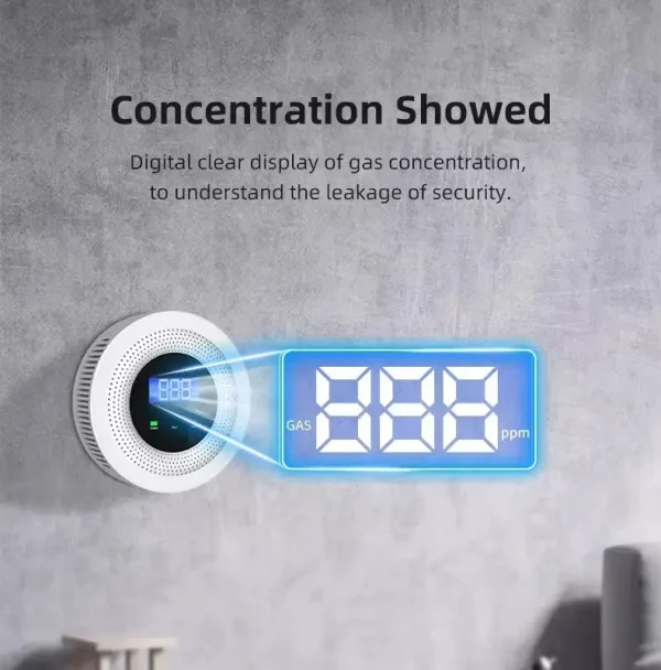 Smart LPG Gas Alarm Detector Leakage Sensor WIFI Temperature Detectors - Image 5