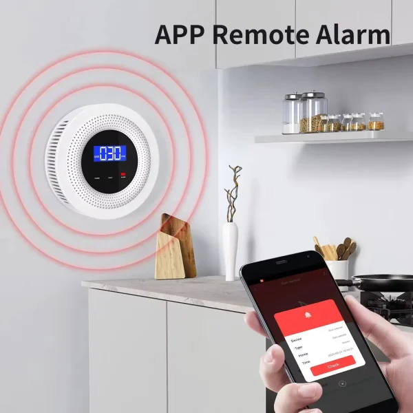 Smart LPG Gas Alarm Detector Leakage Sensor WIFI Temperature Detectors - Image 6