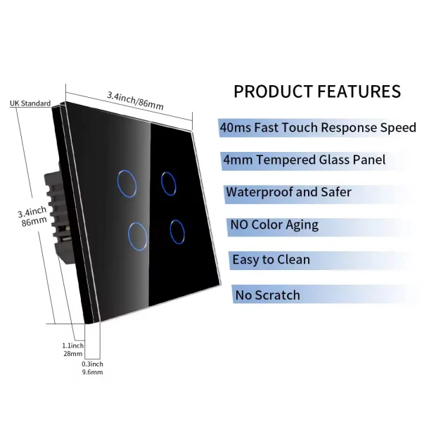 Smart 4 Gang Switch - Image 2