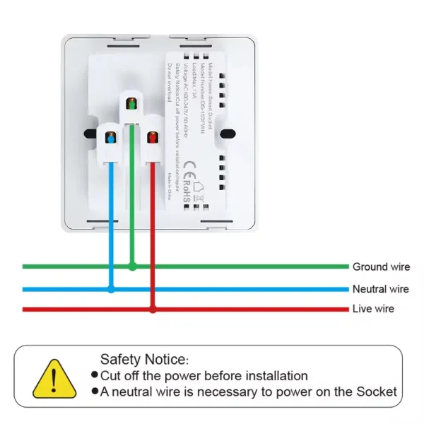 Smart 5 pin USB-A, USB-C touch Socket - Image 6