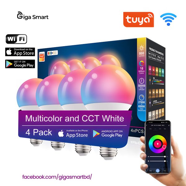 Smart WIFI RGB Led Bulb with App - Image 4