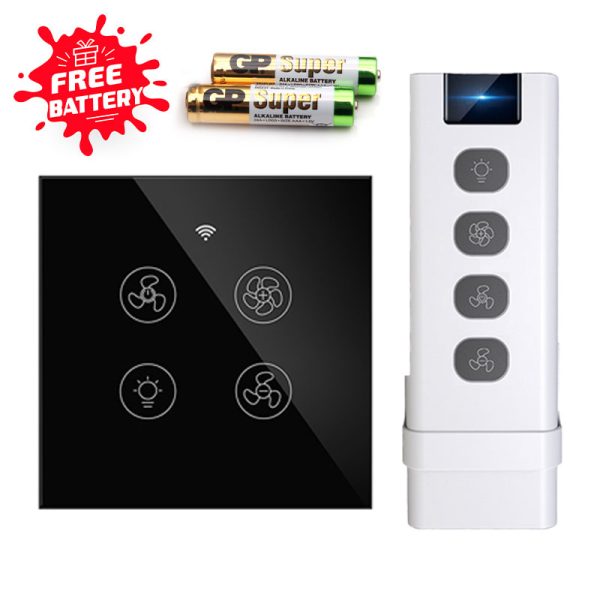 Smart RF Fan Light Dimmer switch with remote